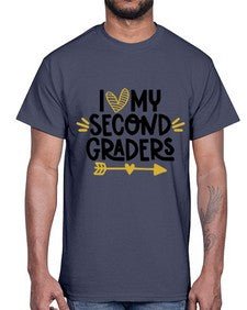 I Love My Second 367#- second grade- Cotton Tee