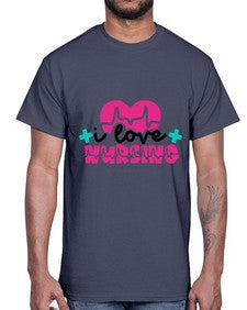 I Love Nursing Style Style 896#- nurse- Cotton Tee