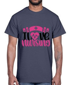 I Love Nursing Style Style 897#- nurse- Cotton Tee