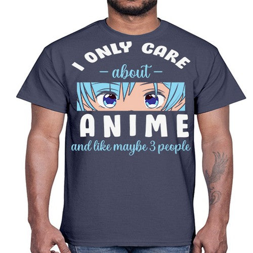 I Only Like People Anime Japanese 241#- anime- Cotton Tee