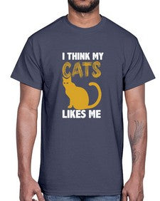 I Think My Cats- cats- Cotton Tee