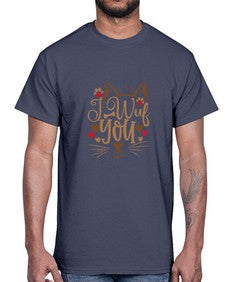 I Wuf You Style 16#- cats- Cotton Tee