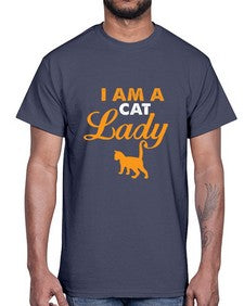 I am a cat lady- cats- Cotton Tee