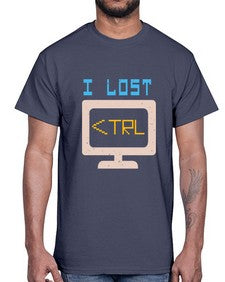 I lost Ctrl 40#- computer- Cotton Tee