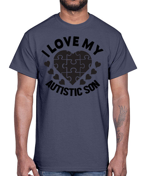 I love my Style 46#- autism- Cotton Tee