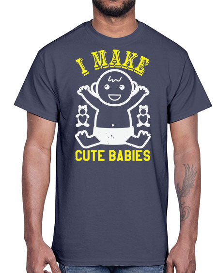 I make cute babies Style 107#- baby shower- Cotton Tee