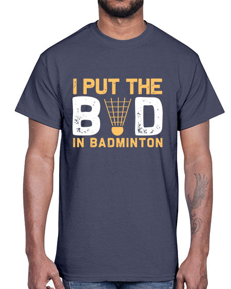 I put the 1097#- badminton- Cotton Tee