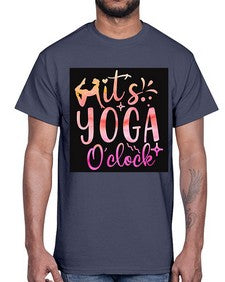 It s yoga O clock  345#- yoga- Cotton Tee