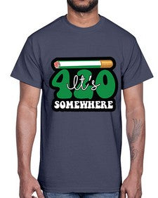 Its somewhere 674#- marijuana- Cotton Tee