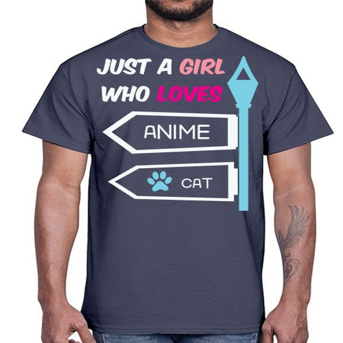 Just A Girl Who Loves Anime 264#- anime- Cotton Tee