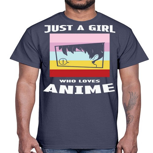 Just A Girl Who Loves Anime 265#- anime- Cotton Tee