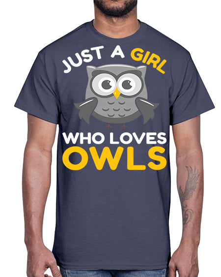 Just a Boy Who Loves A TurtleRabbit 11#- owl- Cotton Tee