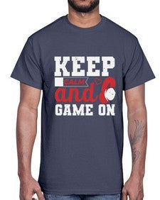 Keep calm and game on 34#- video games- Cotton Tee
