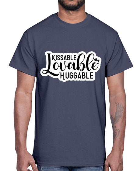 Kissable Lovable Huggable 361#- baby- Cotton Tee