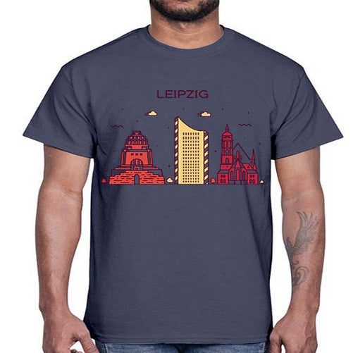 Leipzig 1128#- cities- Cotton Tee