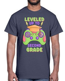 Leveled up to second Grade 471#- second grade- Cotton Tee