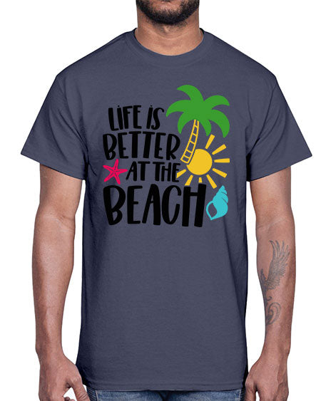 Life Is Better At The Beach Style 34#- summer- Cotton Tee