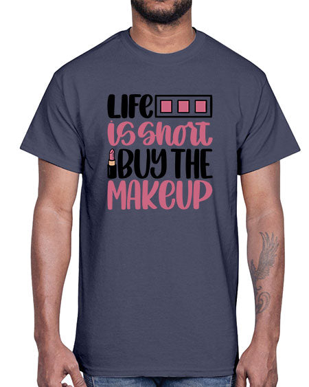 Life Is Short Buy Makeup Style 61#-makeup Cotton Tee
