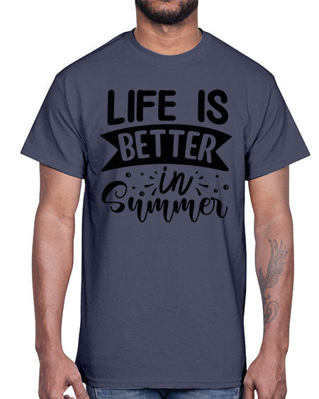 Life is better in Summer 01#- summer- Cotton Tee
