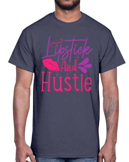 Lipstick And Hustle Style 229#-makeup Cotton Tee