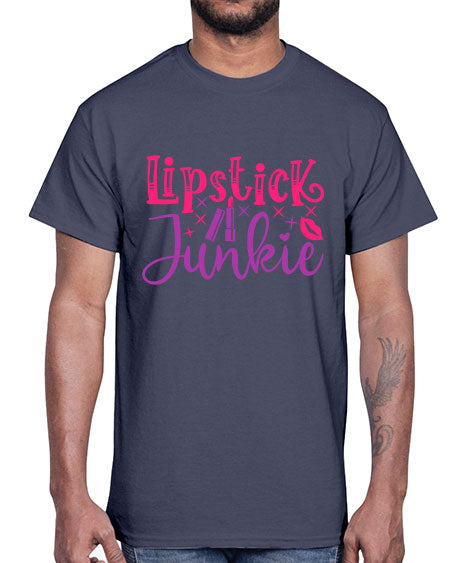 Lipstick Junkie Style 228#-makeup Cotton Tee