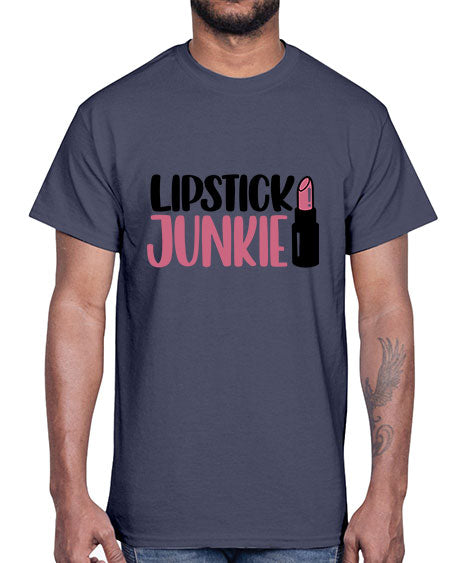 Lipstick Junkie Style 56#-makeup Cotton Tee