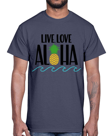 Live Love Aloha Style 30#- summer- Cotton Tee