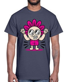 Mad flower 163#- cartoon general- Cotton Tee