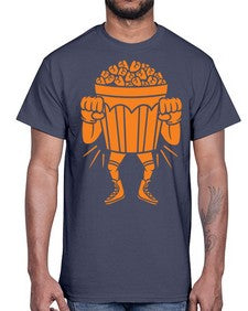 Mad popcorn 164#- cartoon food- Cotton Tee