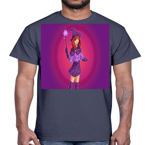 Magician school girl 181#- anime- Cotton Tee