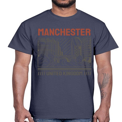 Manchester 1228#- cities- Cotton Tee