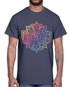 Mandala Beauty Rainbow Glitter 756#- mandala- Cotton Tee