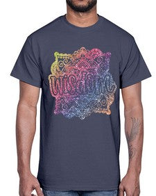 Mandala Wisdom Rainbow Glitter 764#- mandala- Cotton Tee