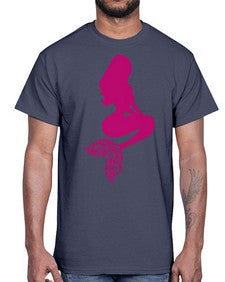 MermaidMandalaUpdated 933#- mandala- Cotton Tee