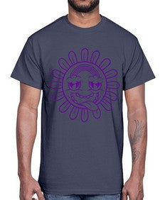 Moody sunflower 184#- cartoon general- Cotton Tee