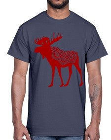 MooseMandala 940#- mandala- Cotton Tee