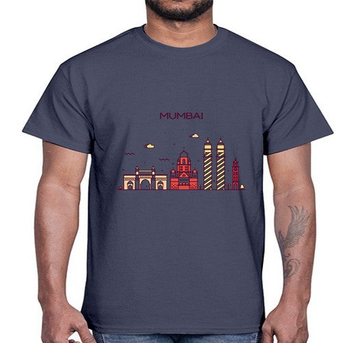 Mumbai 1384#- cities- Cotton Tee