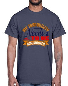 My tranquility needs to be refurbished 140#- chess- Cotton Tee