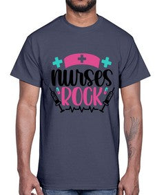 Nurses Rock Style Style 1254#- nurse- Cotton Tee
