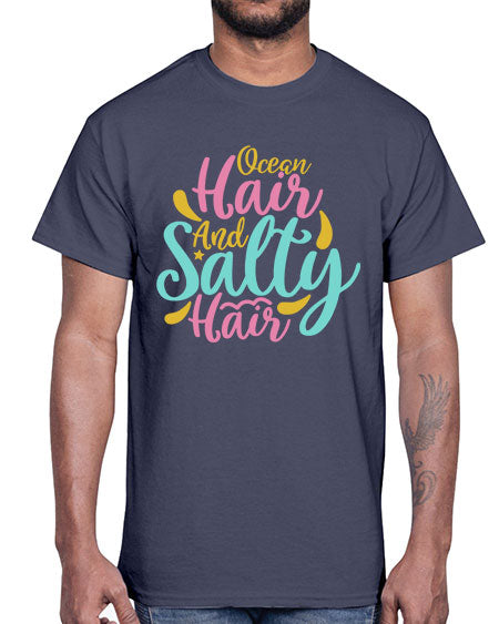OCEAN HAIR SALTY HAIR Style 60#- summer- Cotton Tee