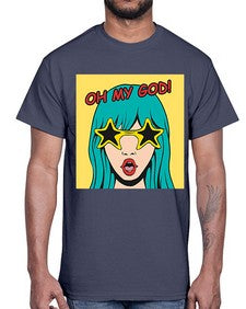 Oh My God 963#- art pop art- Cotton Tee