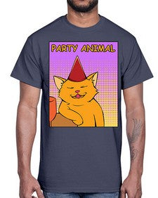 Party Animal 978#- art pop art- Cotton Tee