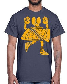Pizza champ 202#- cartoon food- Cotton Tee