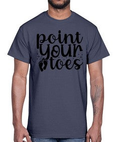 Point your toes 172#- ballet- Cotton Tee