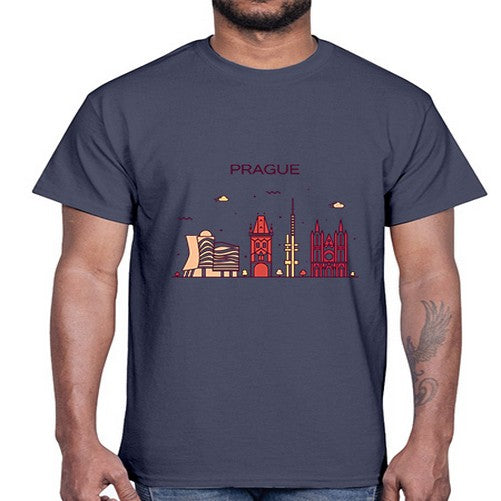 Prague 1689#- cities- Cotton Tee