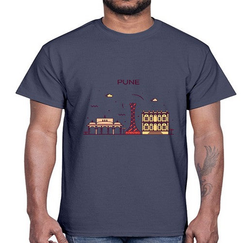 Pune 1696#- cities- Cotton Tee