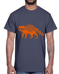 RacoonMandala 1010#- mandala- Cotton Tee