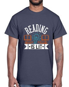 Reading is lit Style 1346#- teacher- Cotton Tee