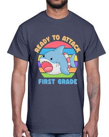 Ready to Attack first Grade 710#- first grade- Cotton Tee