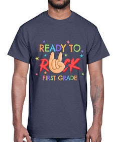 Ready to Rock first Grade 728#- first grade- Cotton Tee